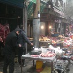 Fleisch im muslimischen Viertel in Xi'an