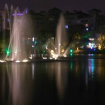 Guilin bei Nacht mit Wasser-Musik-Spektakel