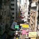 Typische Strasse in Hongkong