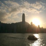 Sonnenuntergang in Hongkong