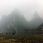 Die Landschaft am Fluss Li bei Guilin