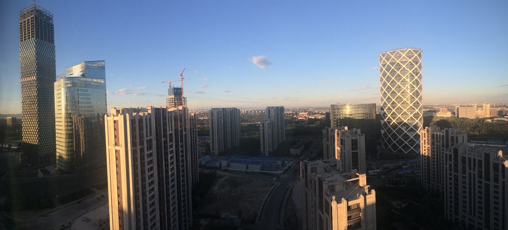 Panorama-Ausblick auf den Osten von Beijing