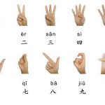 Chinesische Handzeichen für Zahlen